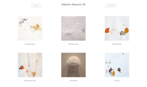 Capture d'écran du site